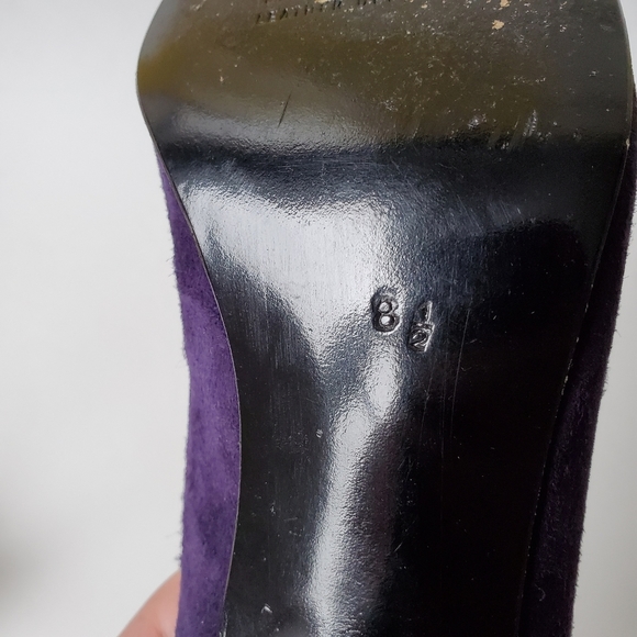 Vintage purple suede high heels 8.5 - Picture 8 of 12